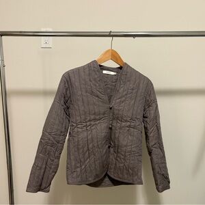 Talula Charcoal Quilted Puffer Jacket